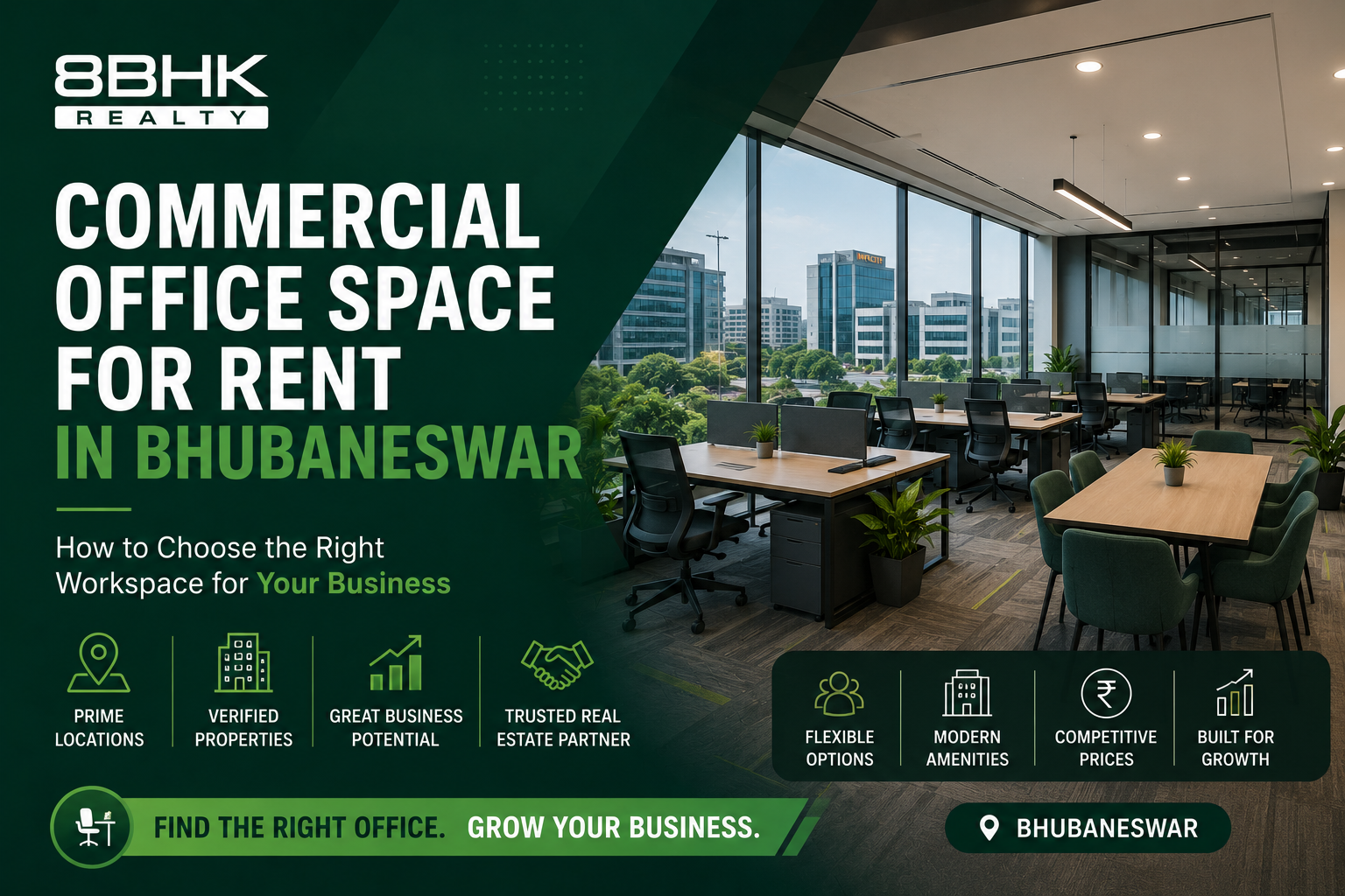 Commercial Office Space for Rent in Bhubaneswar